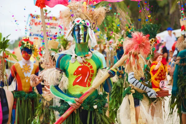 Festival ATI-Atihan a Boracay, Filippine. Si celebra ogni — Foto Stock