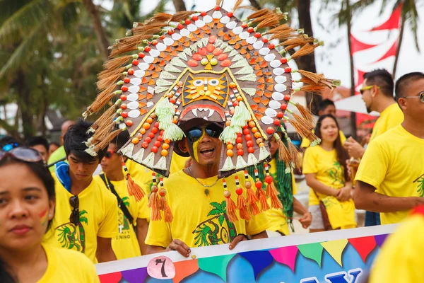 Festival ATI-Atihan en Boracay, Filipinas. Se celebra cada —  Fotos de Stock