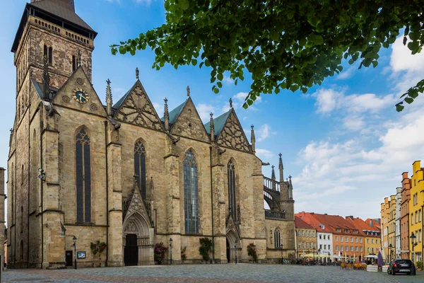 Osnabruck Niedersachsen Tyskland Juli 2021 Marien Kyrkan Och Fasader Gamla — Stockfoto