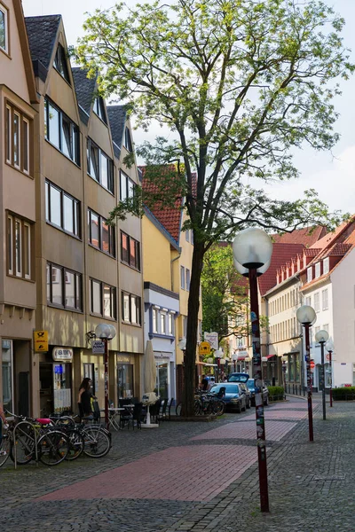 Osnabruck, Německo, 5. července2021. Ulice Osnabruck, třetí největší město v Dolním Sasku — Stock fotografie