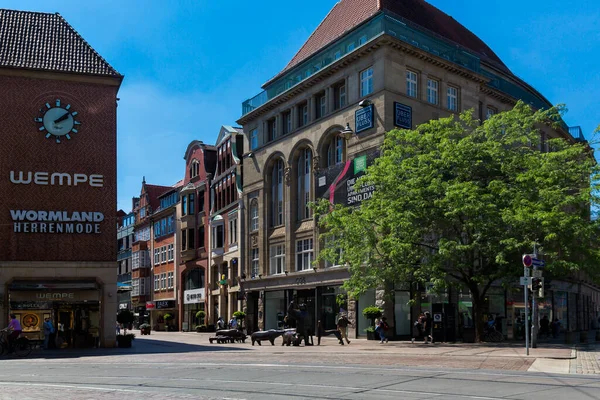 Ortaçağ Hanedan Şehri Bremen 'in tarihi merkezi, Almanya 15 Temmuz 2021 — Stok fotoğraf