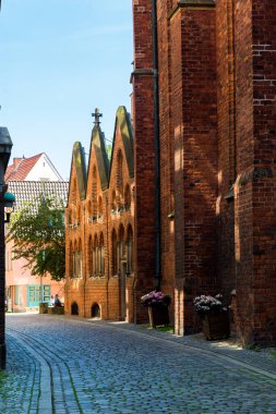 Ortaçağ Hanedan şehri Bremen, Almanya 'nın tarihi merkezi, 15 Temmuz 2021