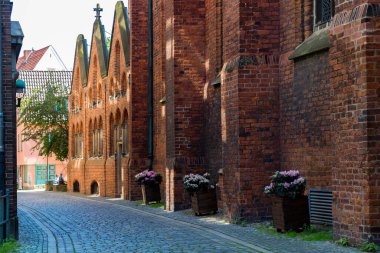 Ortaçağ Hanedan şehri Bremen, Almanya 'nın tarihi merkezi, 15 Temmuz 2021