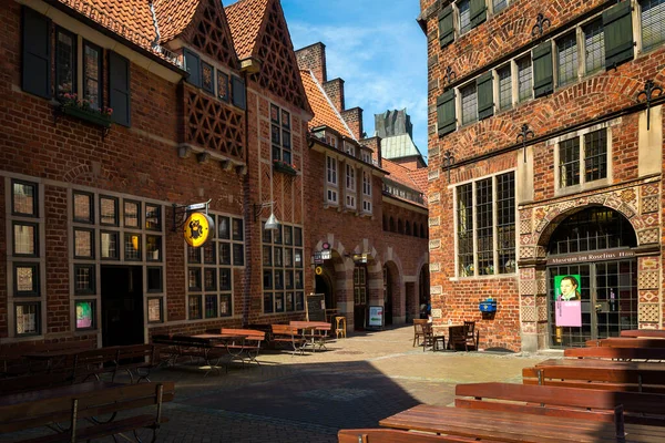 Historiska Centrum För Den Medeltida Hansastaden Bremen Tyskland Juli 2021 — Stockfoto