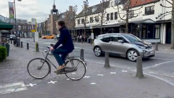 Baarle Hertog, Belgium and Baarle Nassau, Netherlands April 10, 2022 most complicated International border in Europe. Baarle village territory divided into bits of Belgian and Netherlands territories. — Stock Video