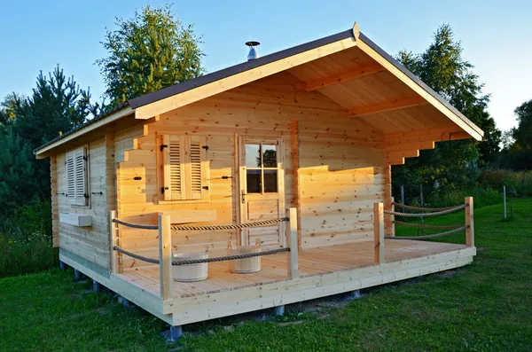 Baño de madera — Foto de Stock