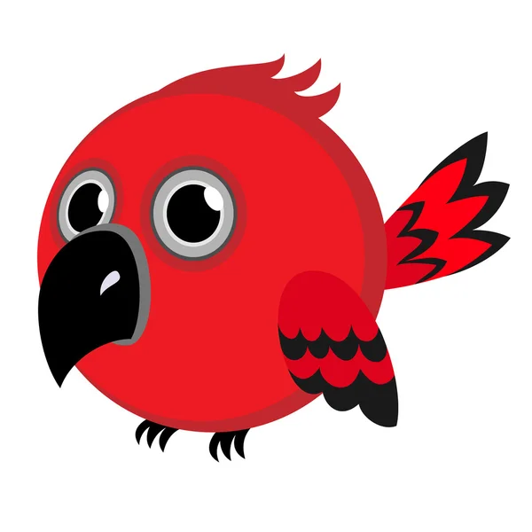 Uccello rosso — Vettoriale Stock