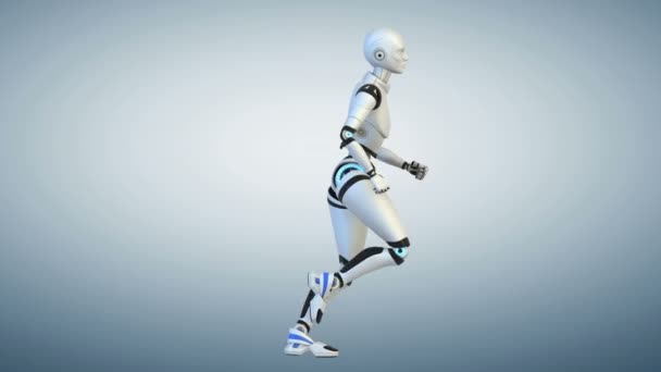 Je cours sur Cyborg. Cycle. Vue latérale 