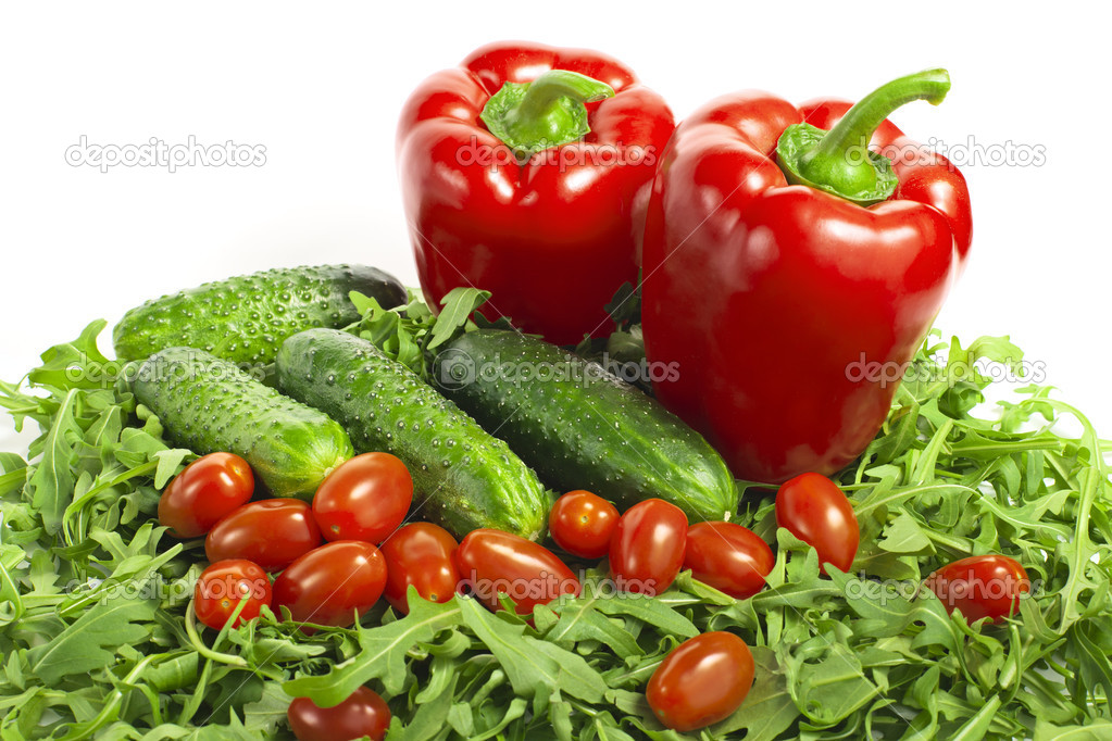 vegetables with lettuce