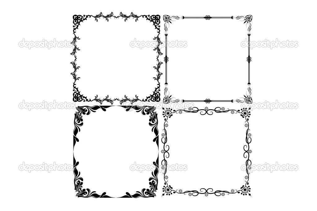 Frames set vector