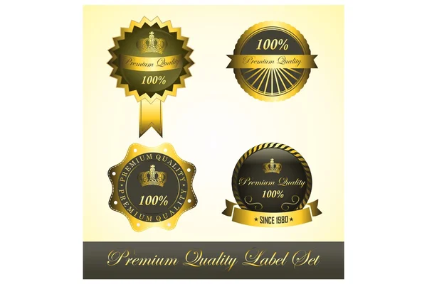 Premium Label Set — Stock Vector