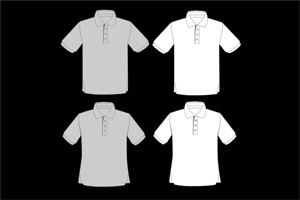 Polo vettore della camicia — Vettoriale Stock