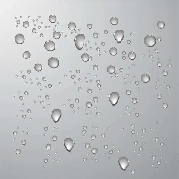 Gotas de agua fresca vector — Archivo Imágenes Vectoriales