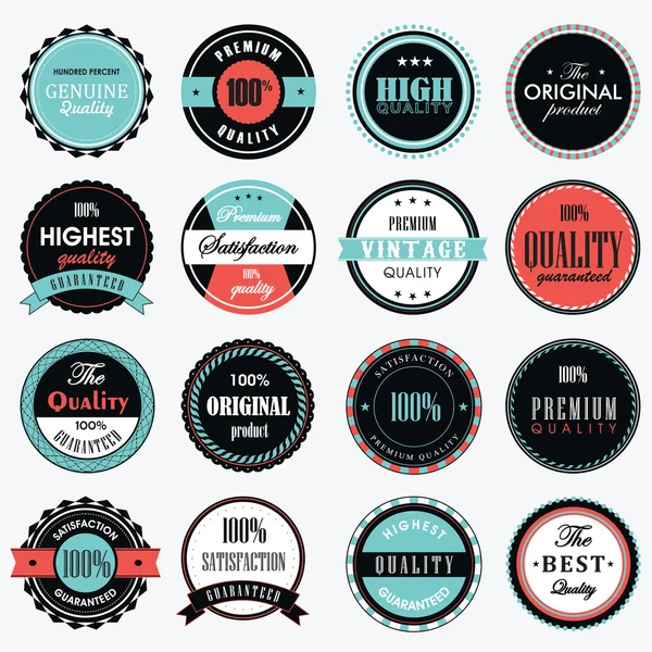 Set Of Vintage Label Premium Vector — Stock Vector