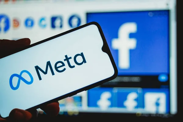 Σαράγεβο Βοσνία Και Ερζεγοβίνη 2021 Facebook Μετονομάζεται Νέο Όνομα Και — Φωτογραφία Αρχείου