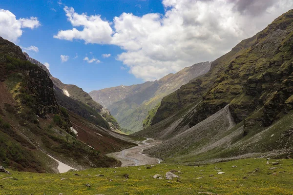 Valles Montaña Dhouladhar Cordillera Del Himalaya —  Fotos de Stock