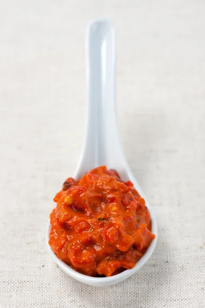 Hausgemachter Ajvar — Stockfoto