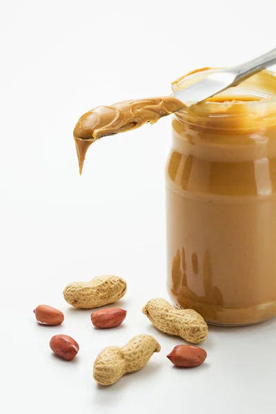 Frasco de manteiga de amendoim — Fotografia de Stock