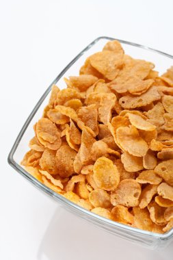 Bir kase mısır gevreği.