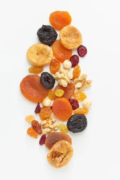 Mixed dried fruits and nuts — Stock Photo, Image