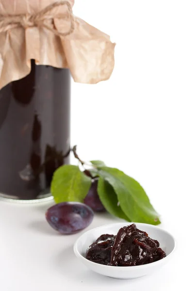 Homemade plum jam — Stock Photo, Image