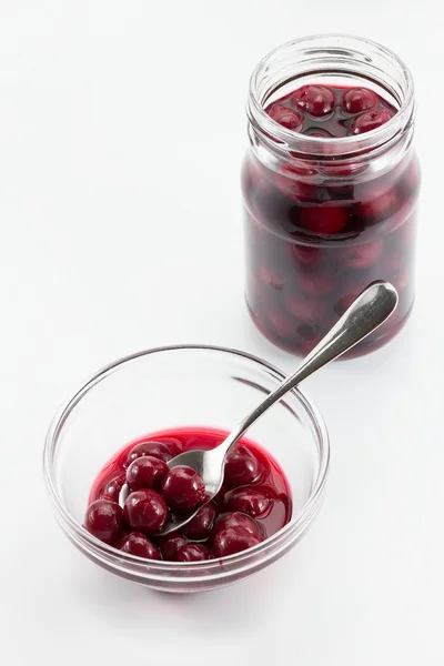 Sour Cherry Compote — Stock Photo, Image