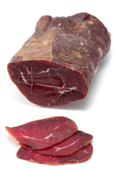 Geräuchertes Trockenfleisch — Stockfoto