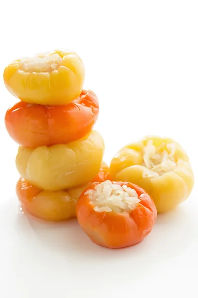 Peperoni sottaceto ripieni — Foto Stock
