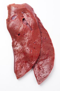 Veal liver slices clipart