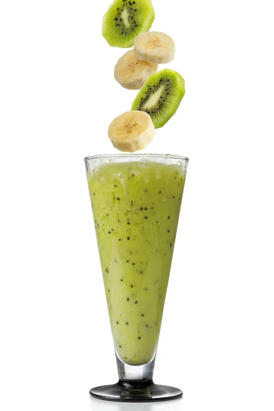 Kiwi und Bananen Smoothie — Stockfoto