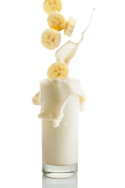 Banana milkshake — Stock Photo, Image