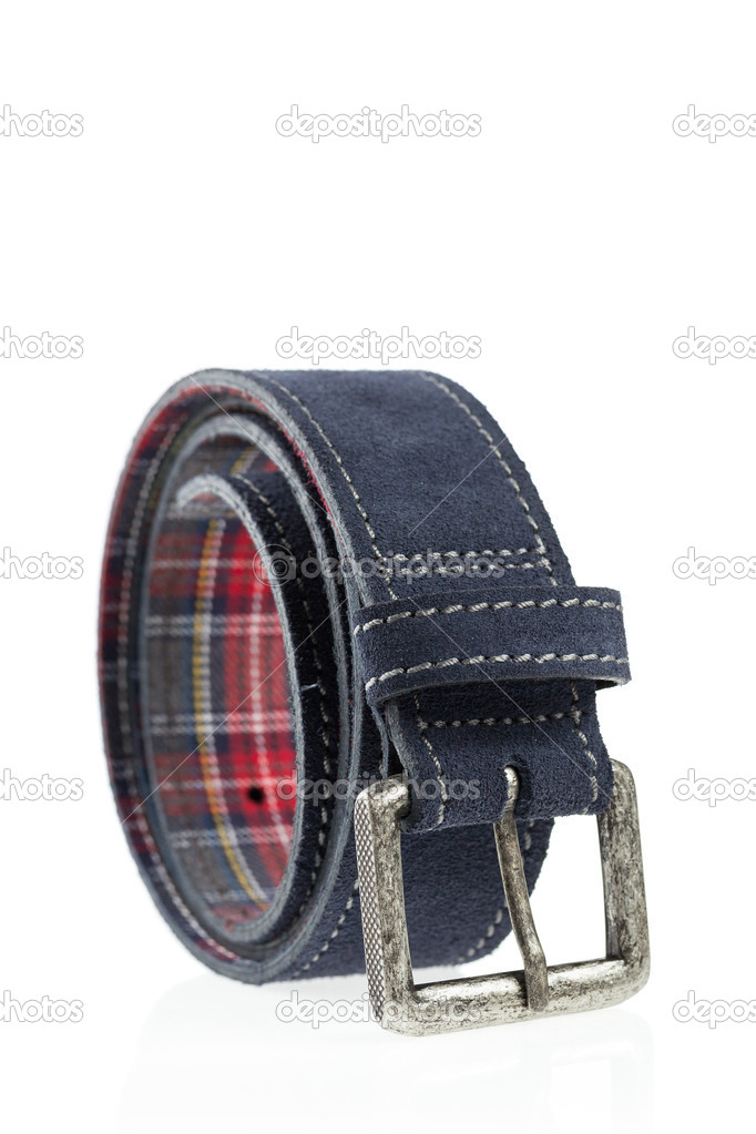 Blue Leather Belt