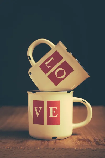 Tazas de amor — Foto de Stock