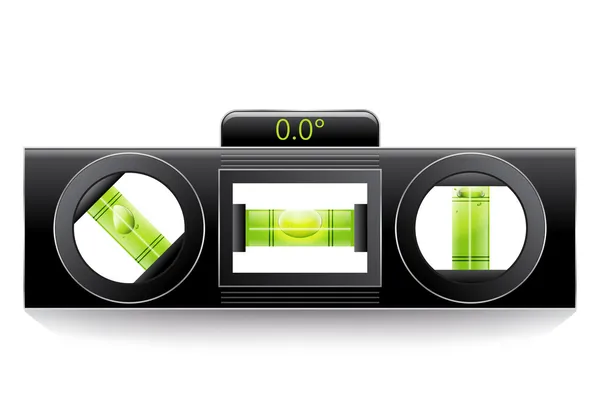 Green spirit level — Stock Vector