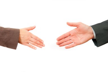 Two human hands clipart