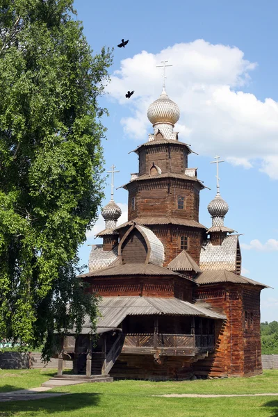 Drewniany kościół, suzdal, Federacja Rosyjska — Zdjęcie stockowe