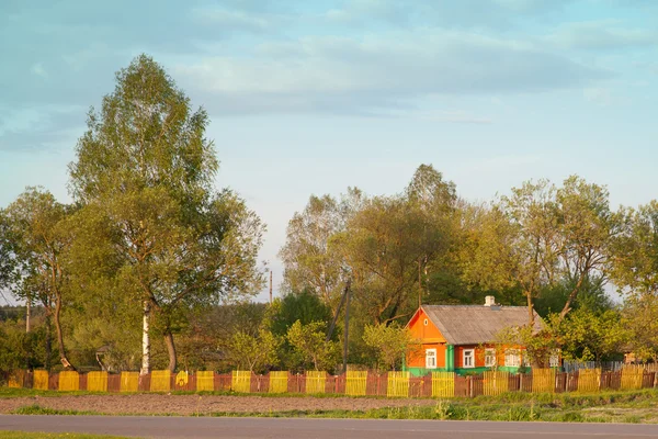 Northern Slavic  house in Belarus — Stock Photo, Image