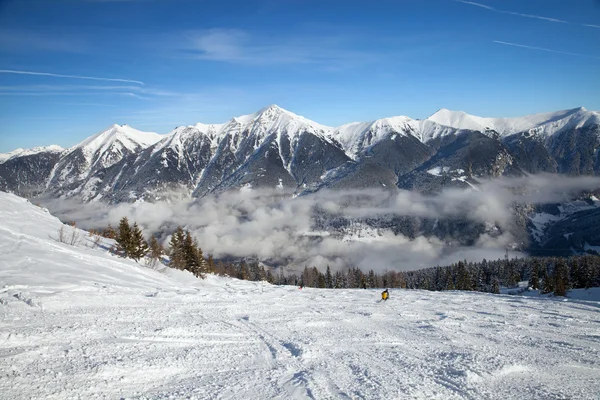 Ski route in Alps — Stock Photo, Image