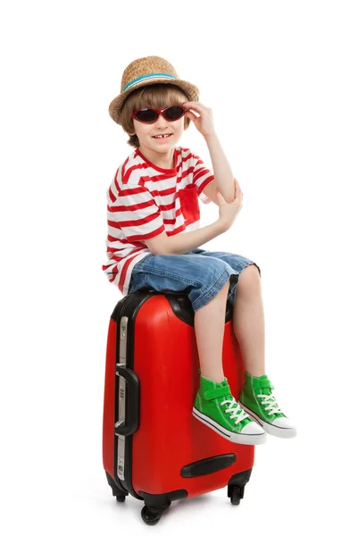 Boy tourist — Stock Photo, Image