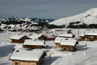 dağ köyünde Fransız alps