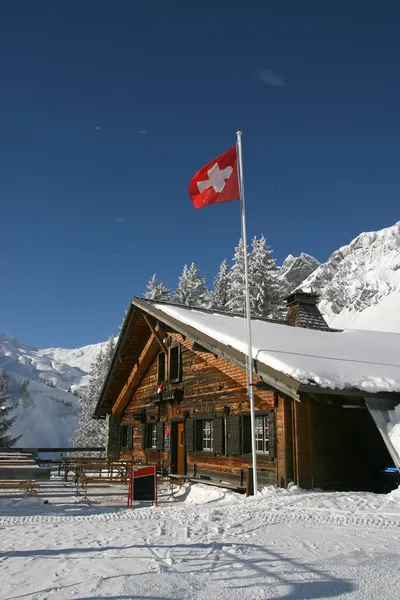 Café en las montañas, Alpes, Suiza — Foto de Stock