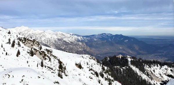 Inverno nelle Alpi tedesche, Garmish-Partenkirchen — Foto Stock