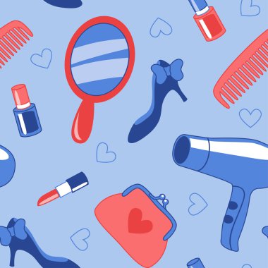 kadın şeyler ile desen