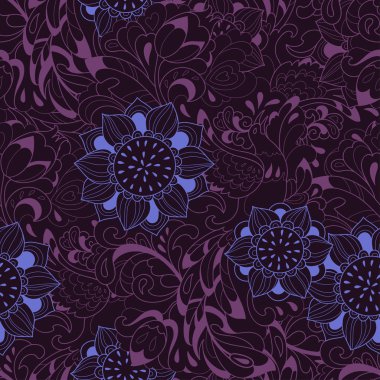 kuş Anka kuşu ve ayçiçeği ile Menekşe modeli