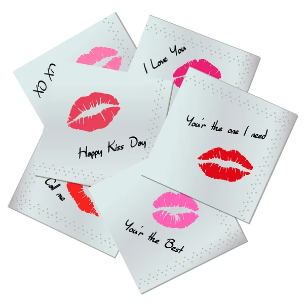 Kiss günü peçeteler