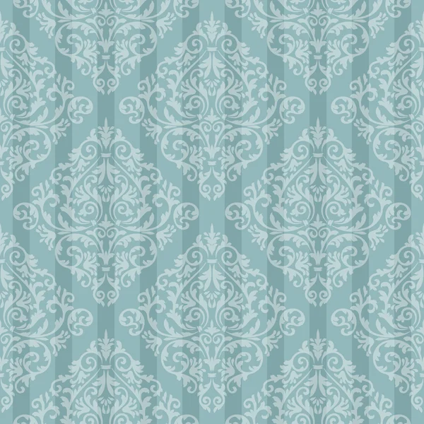 Blue baroque bright pattern — Stock Vector