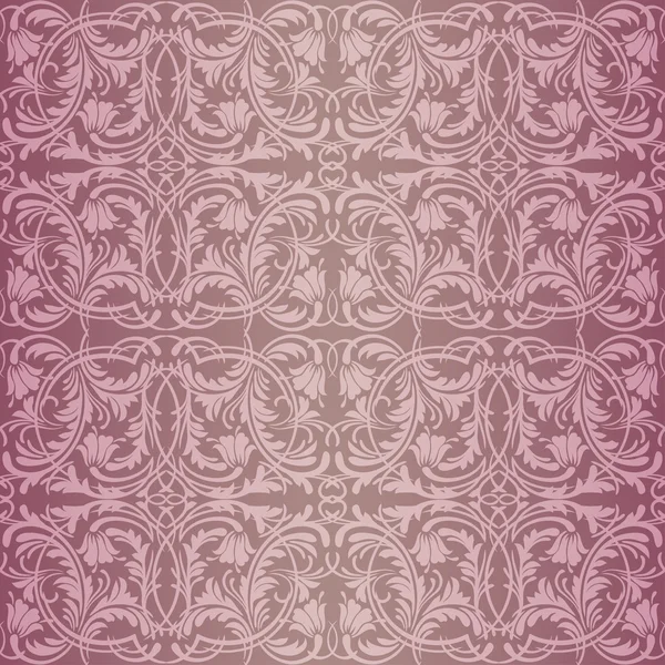 Roze barokke patroon — Stockvector