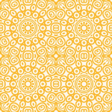 Mandalalı, çiçeksiz desen. Etnik fayanslı süs. Geometrik baskı tasarımı. Klasik yinelenen arkaplan dokusu. Seramik döşeme dokusu.