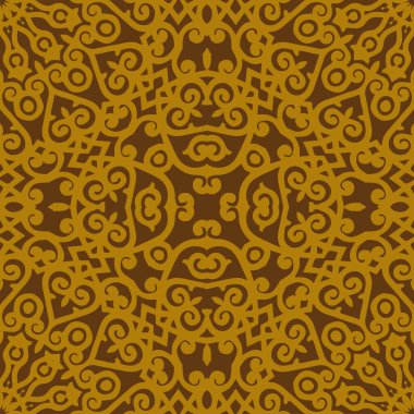 Mandala 'lı güzel, pürüzsüz çiçek deseni. Kusursuz karalama tarzı arka plan. Tasarım ve moda için mozaik çiçek deseni.