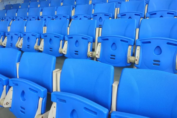 Padrão Cadeira Estádio Padrão Cadeira Azul Esvazie Assentos Estádio Azul — Fotografia de Stock